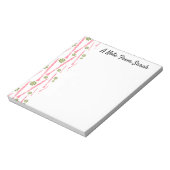 Personalisiert Klarinette Musikerinstrumentengesch Notizblock (Rotiert)