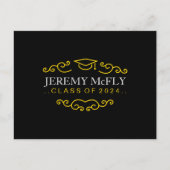 Personalisiert-Klasse-Abschluss Ankündigungspostkarte (Vorderseite)