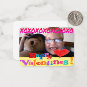 Personalisiert-Klasse-Valentinstag Mitteilungskarte (Vorderseite/Rückseite Beispiel)