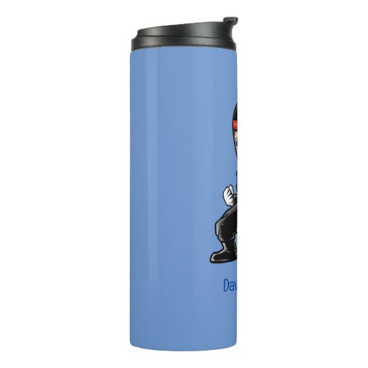 Personalisiert kleiner Ninja Warrior Thermal Tumbl Thermosbecher (Nach links gedreht)