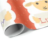 Personalisiert: Kleines Lamm-Wrapping-Papier Geschenkpapier (Rolleneckpunkt)