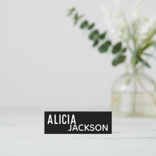 Personalisiert | Knittern | Garne Mini Visitenkarte (Stehend Vorderseite)