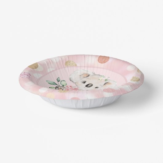 Personalisiert koala pappteller (Gewinkelt)