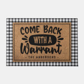 Personalisiert kommen Sie mit einer Karierten Gara Fußmatte (Vorderseite)