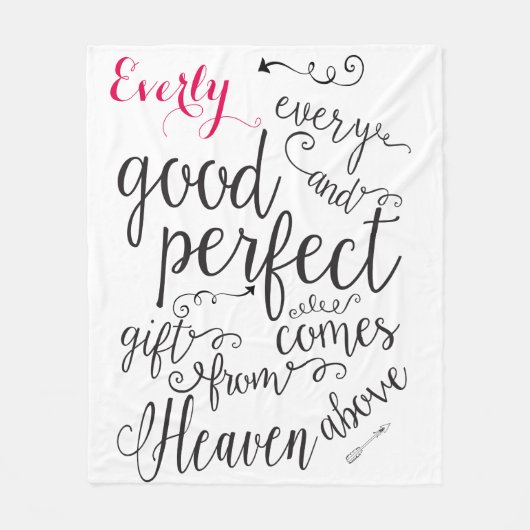 Personalisiert kommt jedes gute Geschenk aus dem H Fleecedecke (Vorderseite)