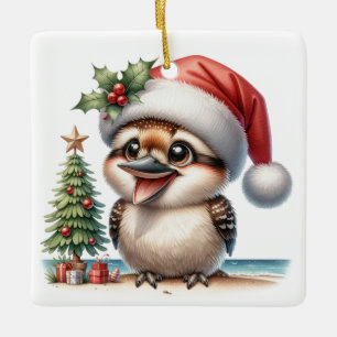 Personalisiert Kookaburra Australisches Weihnachts Keramikornament