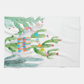 Personalisiert Küchentücher Boho Llama Bohemisch C (Horizontal)