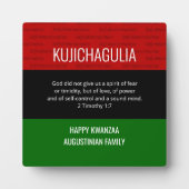 Personalisiert KUJICHAGULIA Kwanzaa Fotoplatte (Vorderseite)