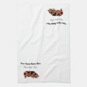 Personalisiert KuneKune Pig Geschirrtuch (Vertikal)