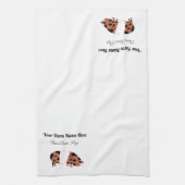 Personalisiert KuneKune Pig Geschirrtuch (Vertikal)