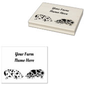 Personalisiert KuneKune Pig Gummistempel (Stempel)