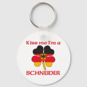 Personalisiert Kuss Ich bin Schneider Schlüsselanhänger (Vorderseite)