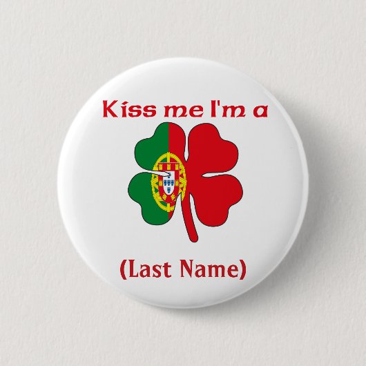 Personalisiert küssen Sie mich, den ich Button (Vorderseite)