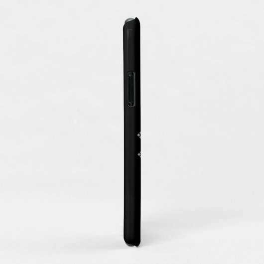 Personalisiert L Anfangssilbermonogramm Ihr Name Case-Mate iPhone Hülle (Hinten/Rechts)