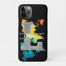 Personalisiert L Anfangssilbermonogramm Ihr Name