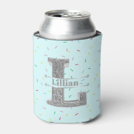 Personalisiert L Anfangssilbermonogramm Ihr Name Dosenkühler