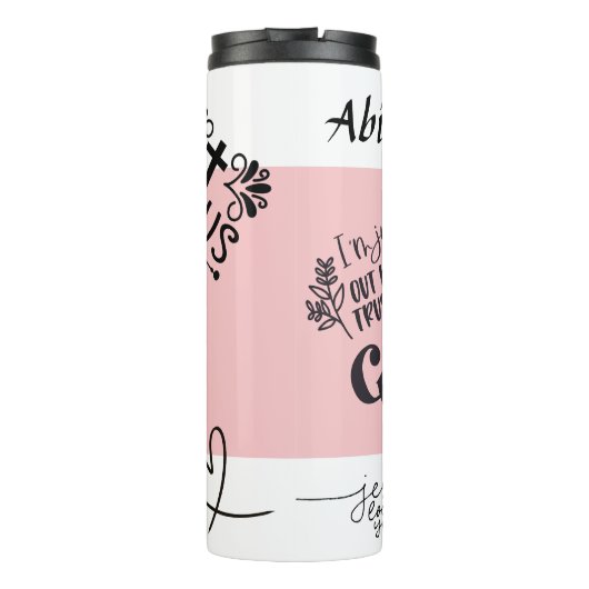 Personalisiert l Christlich l God l Scripture, Thermosbecher (Rückseite)