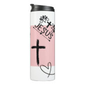 Personalisiert l Christlich l God l Scripture, Thermosbecher (Nach rechts gedreht)