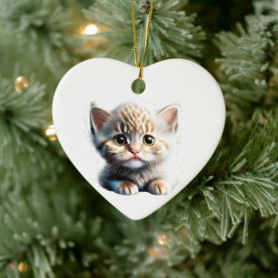 Personalisiert La Perm Kitten Keramik Ornament