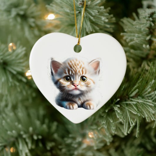 Personalisiert La Perm Kitten Keramik Ornament (Baum)