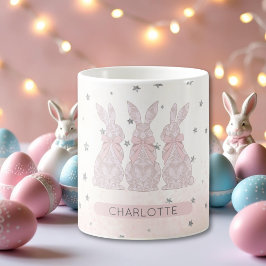 Personalisiert Lace Bunny Osterfest Tasse