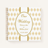 Personalisiert Lace Wedding Guestbook Geschenk Notizblock (Vorderseite)