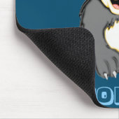 Personalisiert lächelnder Panda-Bär Mousepad (Ecke)