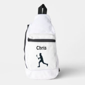 Personalisiert Lacrosse Crossbody Bag (Vorderseite)