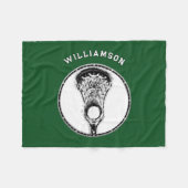 Personalisiert Lacrosse Fleecedecke (Vorderseite (Horizontal))