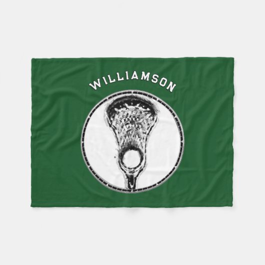 Personalisiert Lacrosse Fleecedecke (Vorderseite (Horizontal))