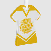Personalisiert Lacrosse Jersey Grandma LAX Ornament (Vorderseite)