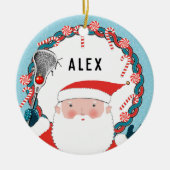 Personalisiert Lacrosse Keramik Keepake Ornament (Vorne)