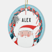 Personalisiert Lacrosse Keramik Keepake Ornament (Links)