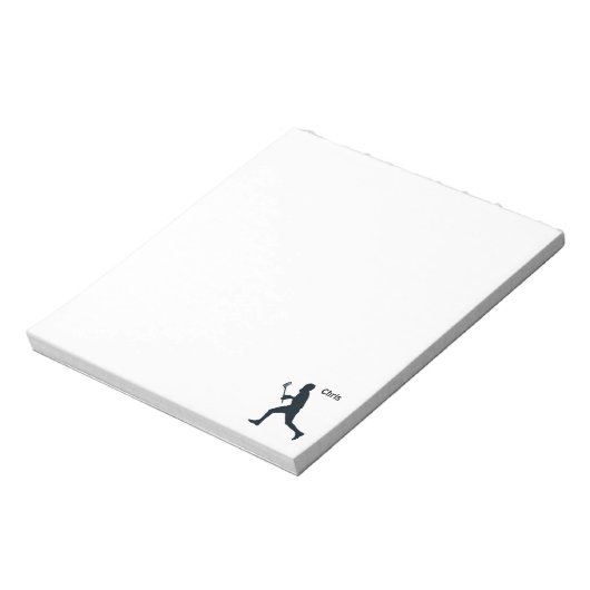 Personalisiert Lacrosse Notizblock (Rotiert)