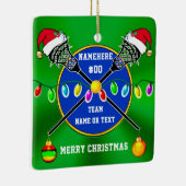 Personalisiert, Lacrosse Ornament für Jungen und M (Rechts)