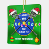 Personalisiert, Lacrosse Ornament für Jungen und M (Links)