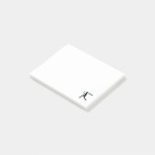 Personalisiert Lacrosse Post-it Klebezettel (angewinkelt)