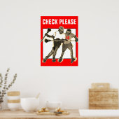 Personalisiert Lacrosse Poster (Küche)