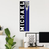 Personalisiert Lacrosse Poster (Heimbüro)