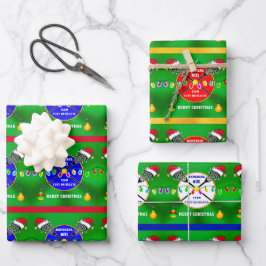 Personalisiert, LACROSSE Wrapping Paper, Christmas Geschenkpapier Set