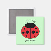 Personalisiert Ladybug Magnet (Vorderseite/Rückseite)