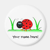 Personalisiert Ladybug Magnet (Vorne)