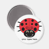 Personalisiert Ladybug Magnet (Vorderseite/Rückseite)