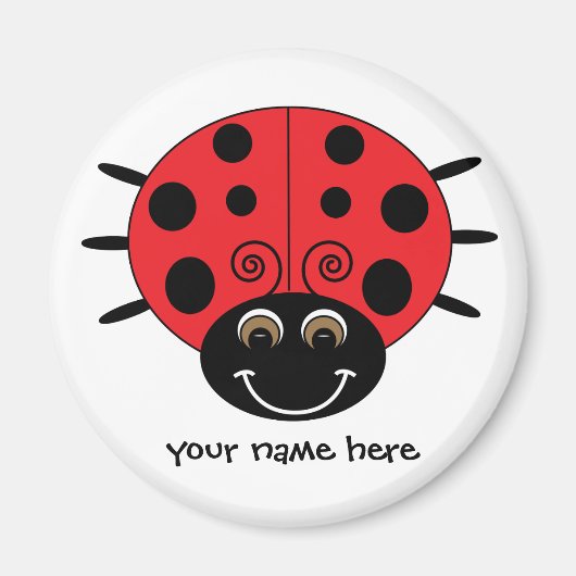 Personalisiert Ladybug Magnet (Vorne)