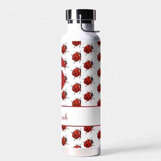 Personalisiert Ladybug Themed Trinkflasche (Links)