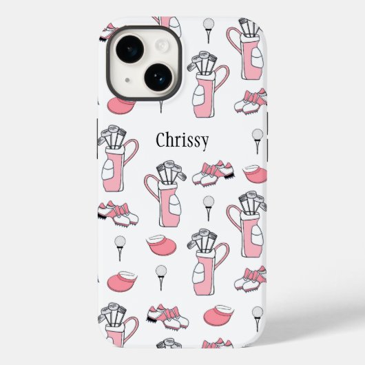 Personalisiert Ladys Golfer Case-Mate iPhone Case (Rückseite)