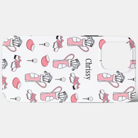 Personalisiert Ladys Golfer Case-Mate iPhone Hülle (Rückseite (Horizontal))