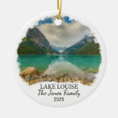 Personalisiert Lake Louis Ornament, Kanada Keramik Ornament (Vorne)