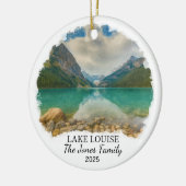 Personalisiert Lake Louis Ornament, Kanada Keramik Ornament (Links)