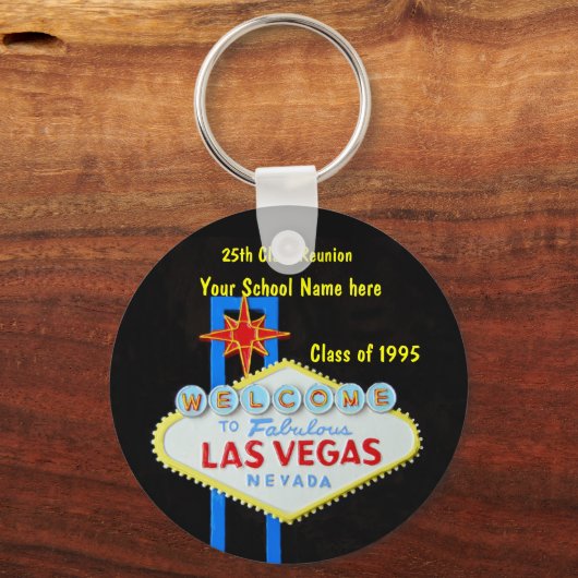Personalisiert Las Vegas Sign Gastgeschenk Schlüsselanhänger (Vorderseite)